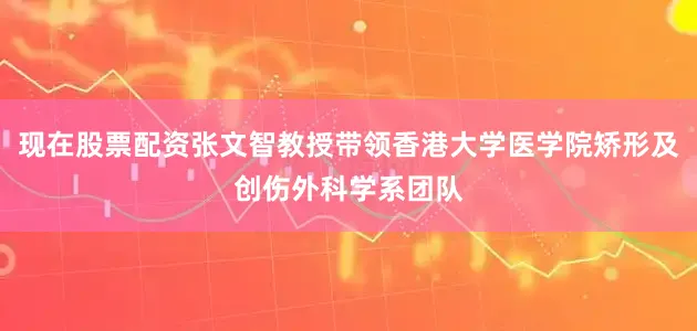 现在股票配资张文智教授带领香港大学医学院矫形及创伤外科学系团队